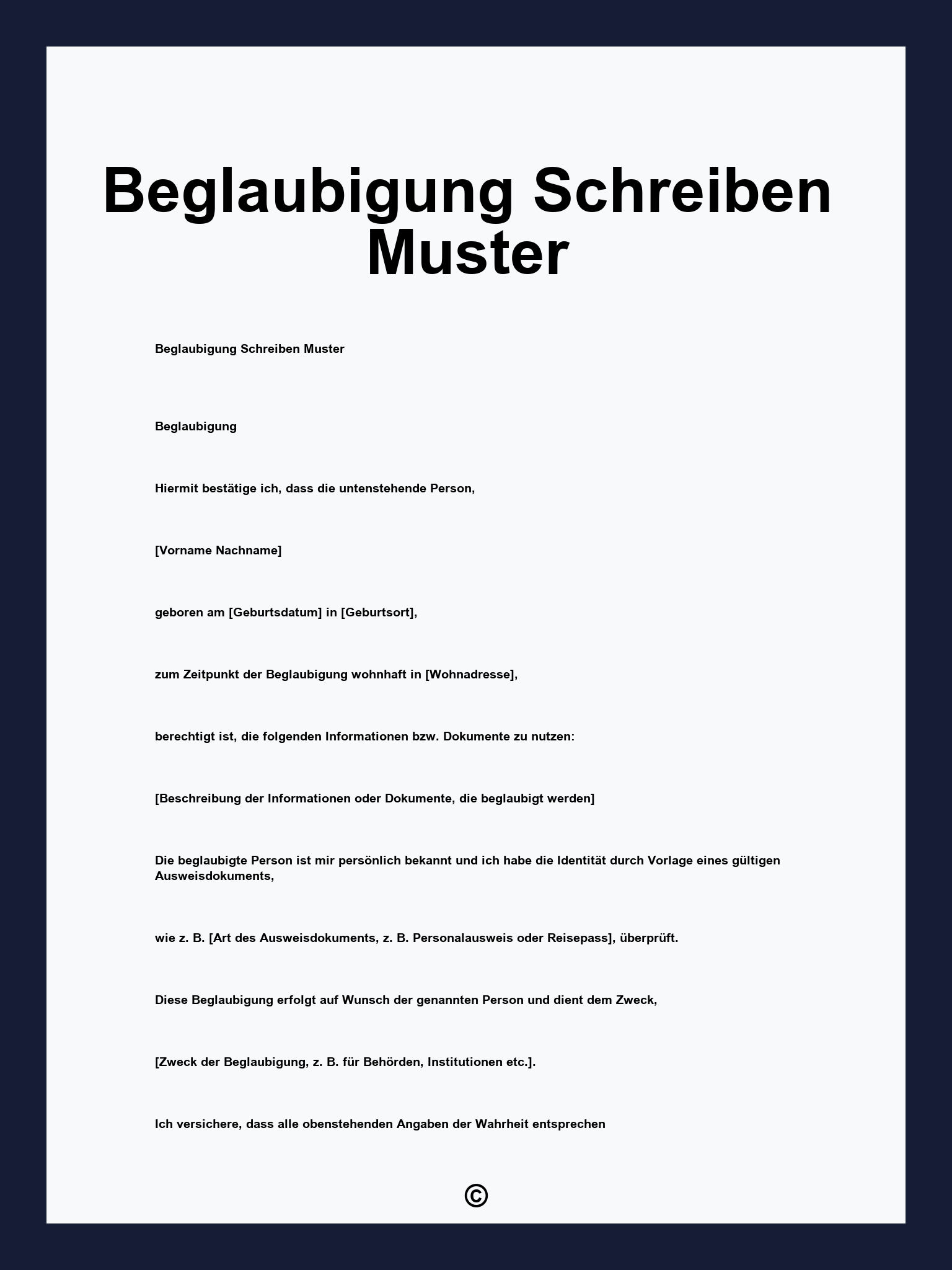 Beglaubigung Schreiben Muster